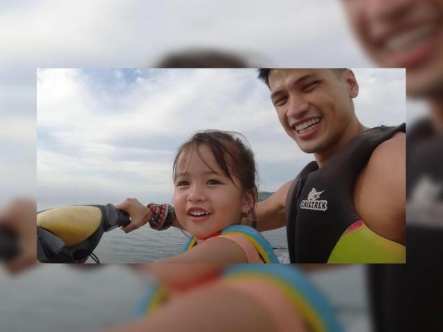 Vin Abrenica and daughter Avianna