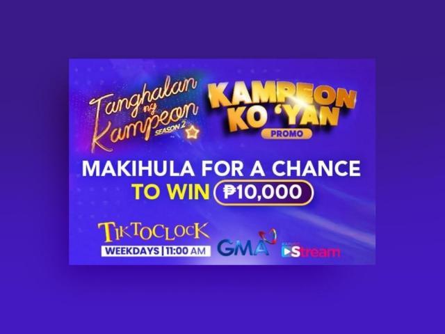 Kampeon ko Yan Promo TiktoClock