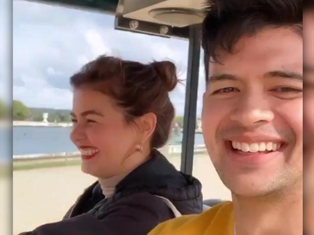 Janine Gutierrez Rayver Cruz in Paris