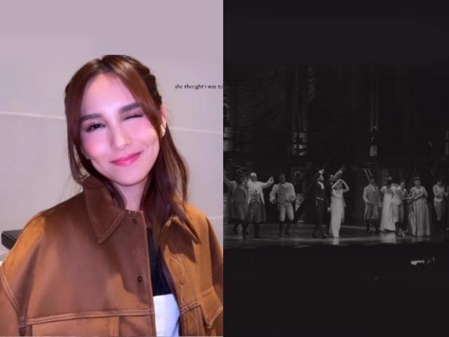 Kyline Alcantara Mavy Legaspi watching Hamilton