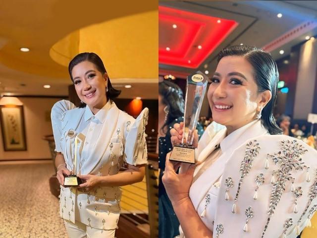 Kara David wins the Star Icon of Investigative Journalism and Media Excellence Award at The Global Filipino Awards