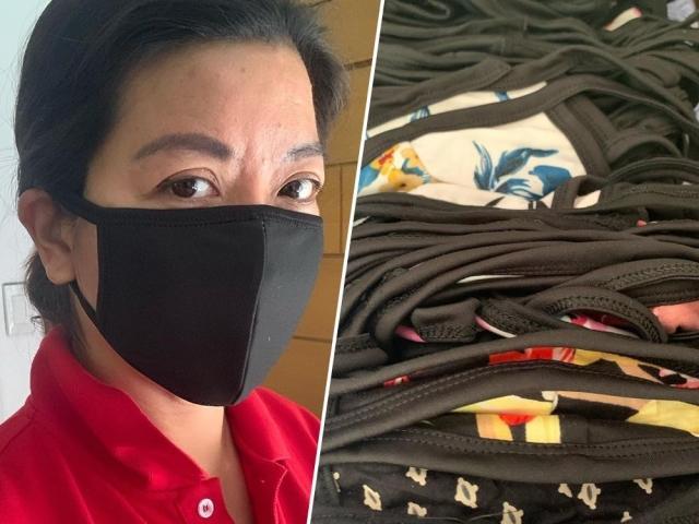 kara david gives away face masks