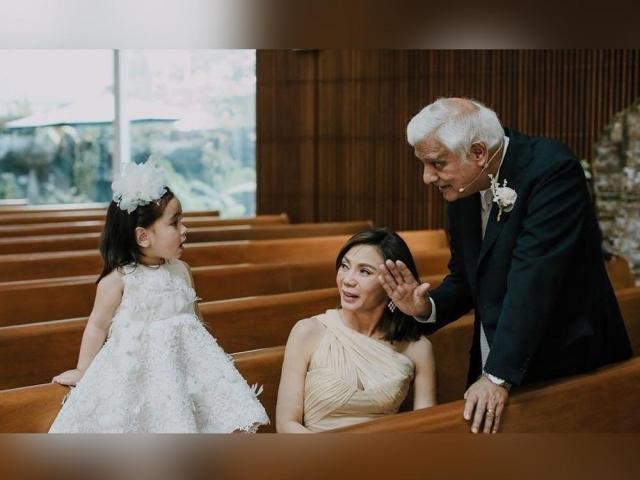 Ravi Zacharias with Vicki Belo and Scarlet Snow