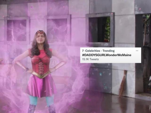 wonder womaine on daddys gurl