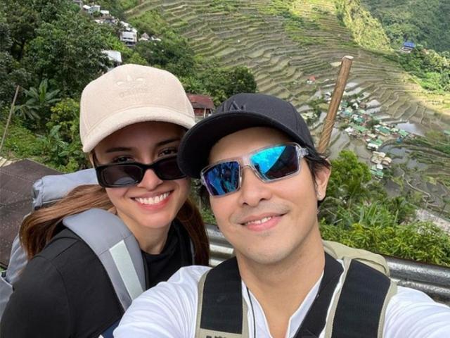 Rabiya Mateo and Jeric Gonzales hike in Ifugao