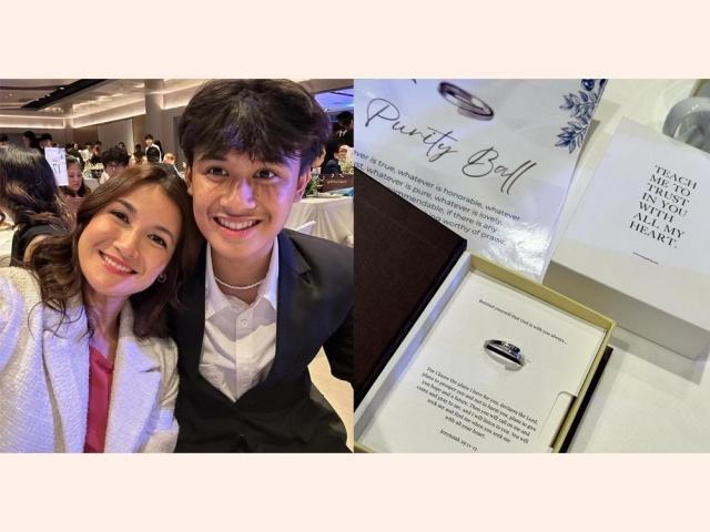 Camille Prats and Nathan at the Purity Ball