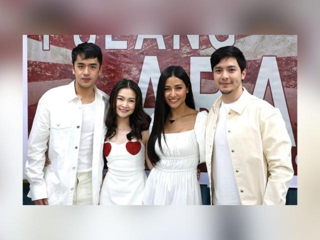 Barbie Forteza Sanya Lopez David Licauco at Alden Richards