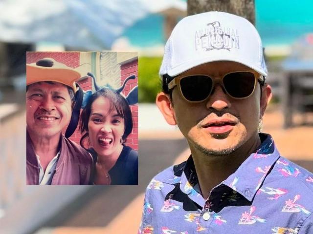 Dennis Trillo with his dad and mom