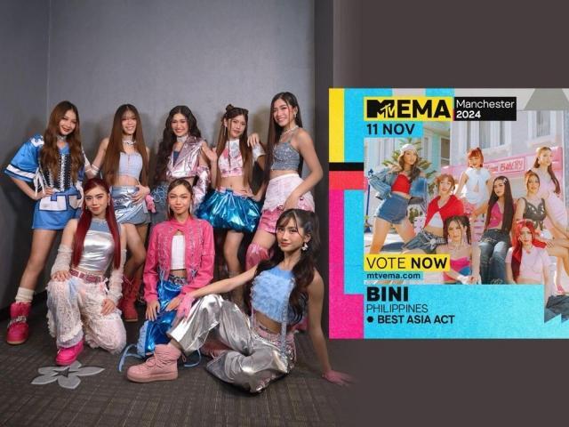 bini for mtv ema 2024