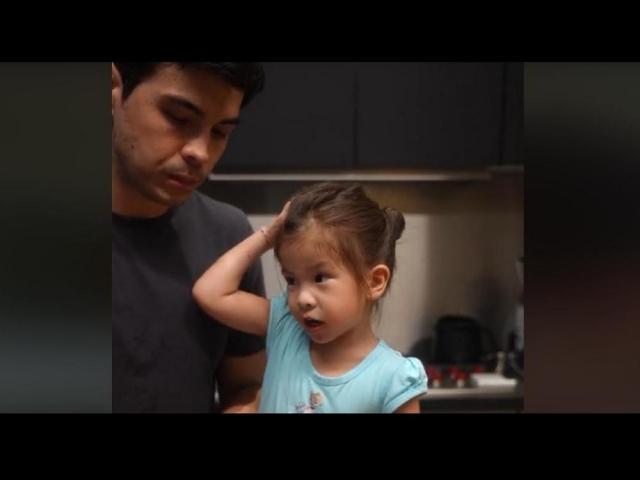Erwan Heussaff and daughter Dahlia