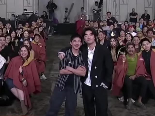 Gordon Cormier and Dallas James Liu with fans