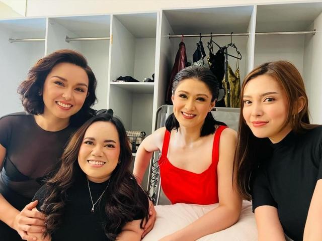 Jo Berry and Analyn Barro with Carla Abellana and Beauty Gonzalez