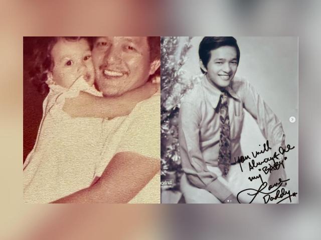  Iza Calzado and her late father Direk Lito