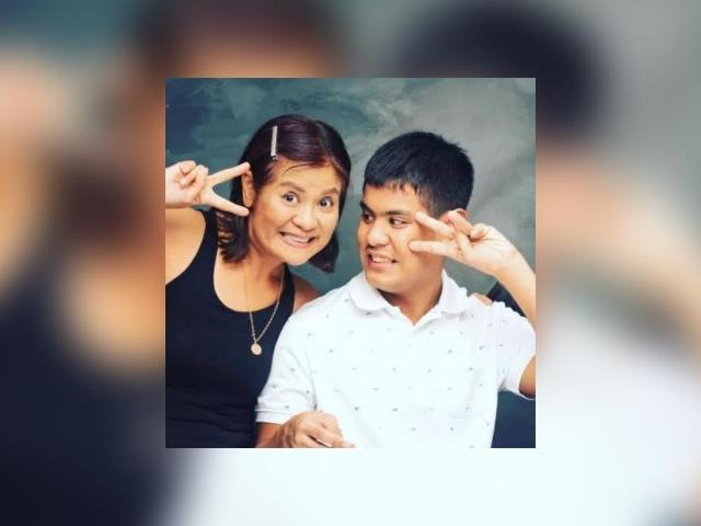 Candy Pangilinan and son Quentin