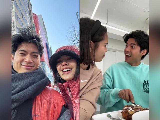 Megan Young and Mikael Daez in South Korea