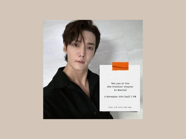 Choi Jin hyuk Day and Night fan con tour in Manila