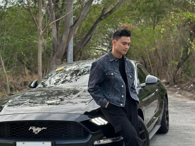 EA Guzman and his ford mustang