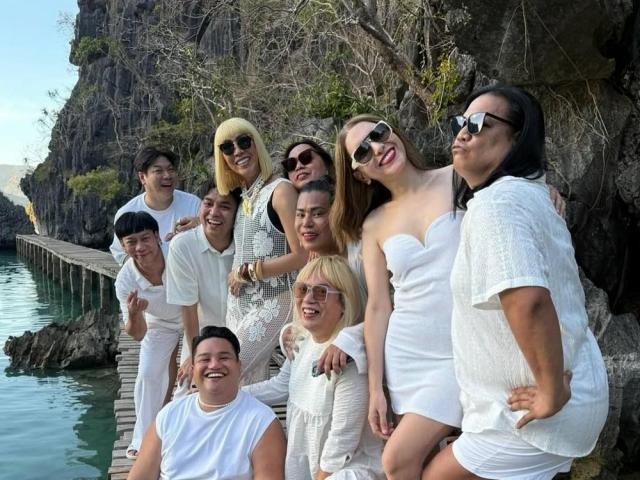 Vice Ganda, MC, Lassy, Chad Kinis, and their friends