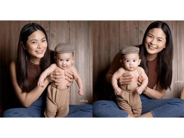 Maxine Medina and baby Zeke