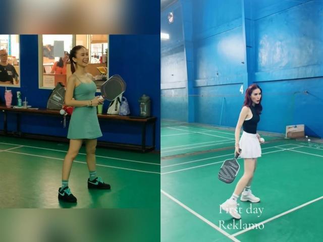 Heart Evangelista enjoys pickleball