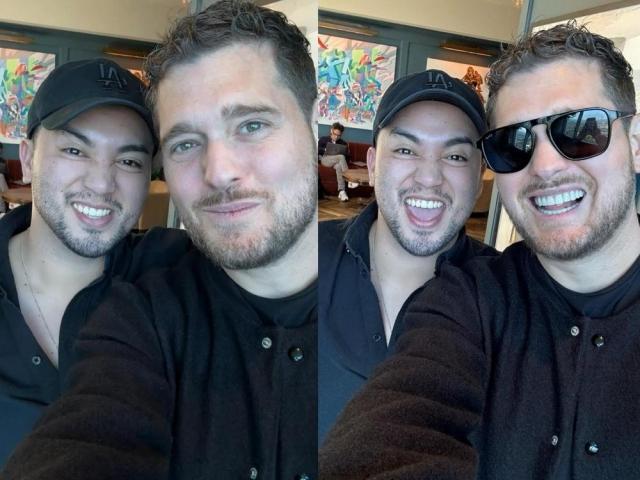 Sofronio Vasquez and Michael Buble