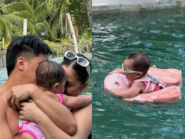 Maja Salvador and Rambo Nunez with baby Maria