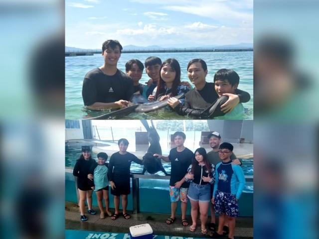 Gladys Reyes and family in Subic