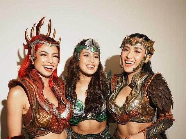 Sanggres Glaiza De Castro, Gabbi Garcia, and Sanya Lopez