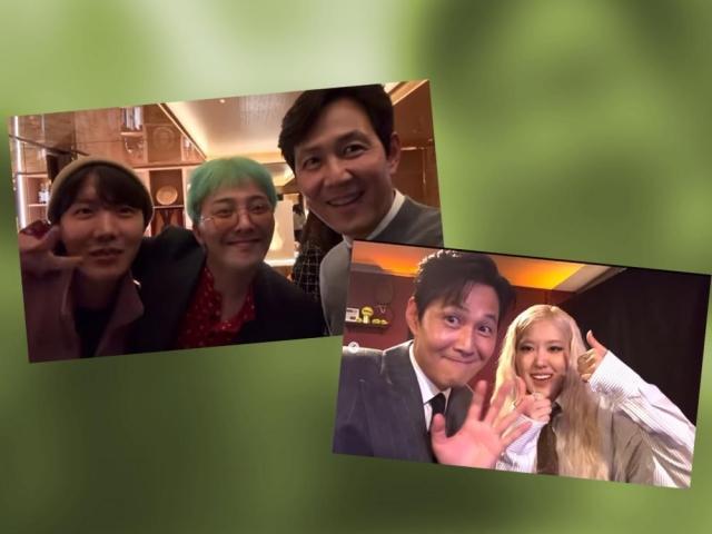 Lee Jung Jae meets BTS J-Hope, BLACKPINK Rose, and Bigbang G-dragon