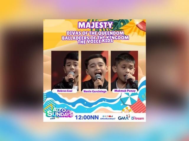 The voice kids finalists in All Out Sundays