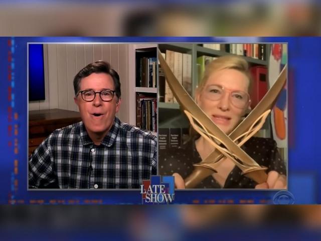 Cate Blanchett and props