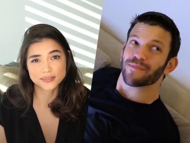 Rhian Ramos and boyfriend Amit Borsok in quarantine