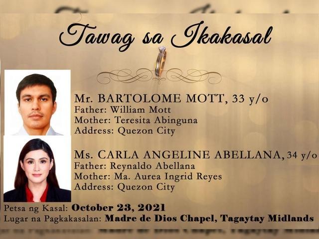 tomcar wedding banns