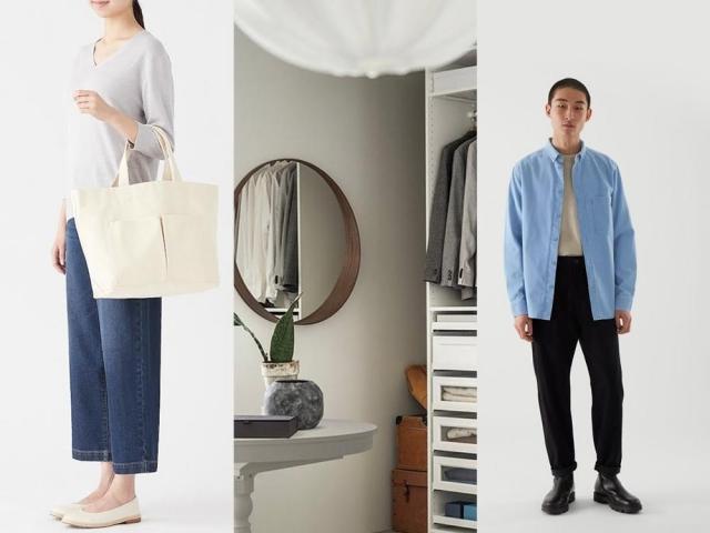 products from ikea muji and cos