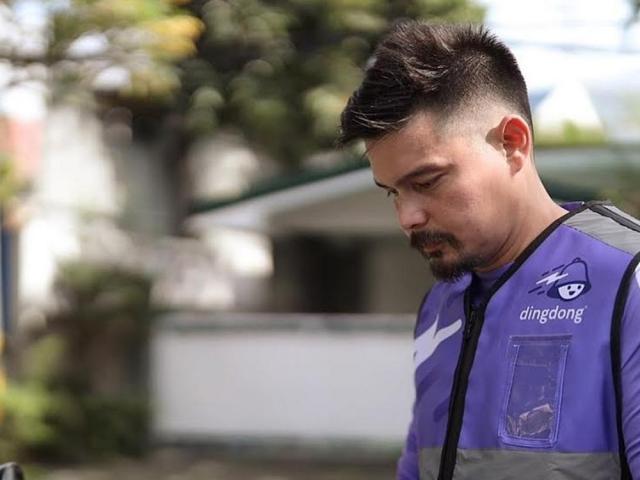 dingdong dantes as delivery rider