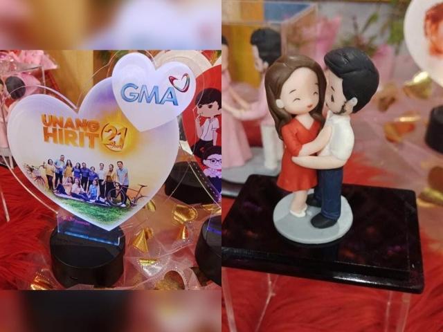 Polymer clay doll and Acrylic lamp