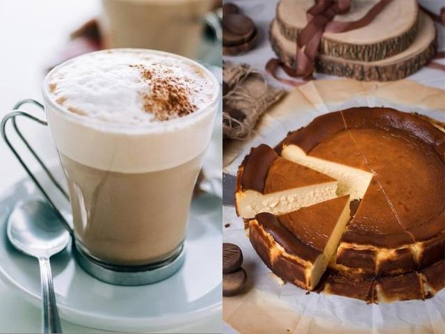 Burnt cheesecake and Dalgona coffee