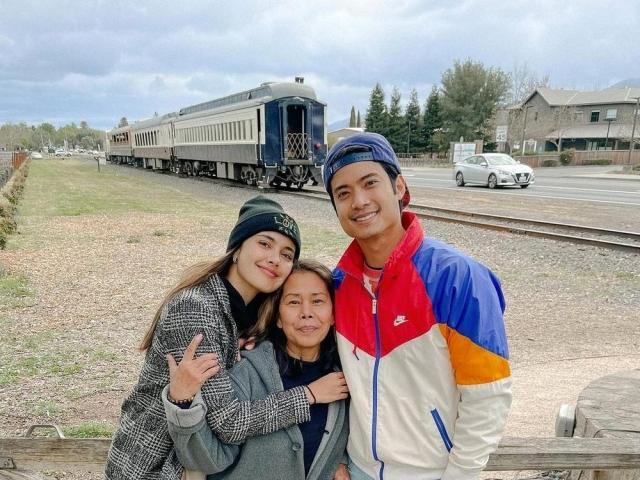 Megan Young Victoria Young and Mikael Daez 