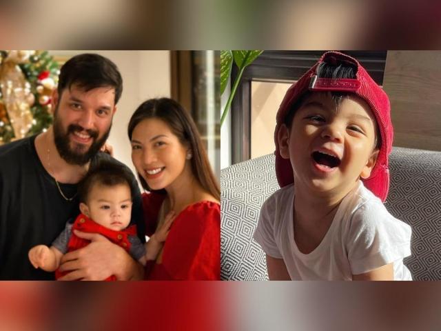 Carlo Gonzalez and baby Jose Christiano 