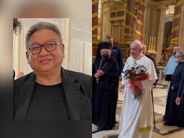 Erik Matti and Pope Francis