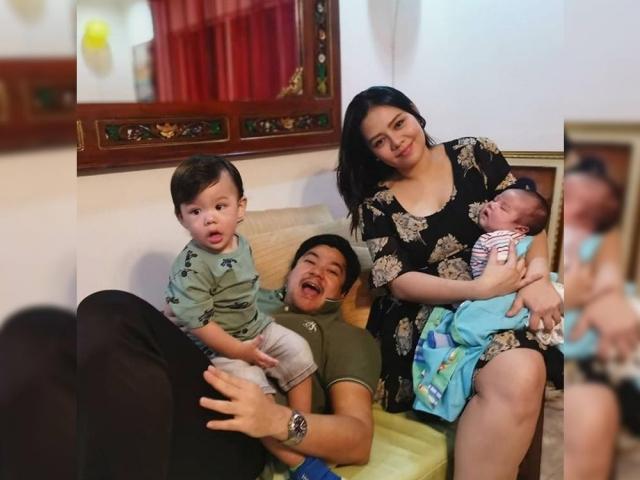 Jomari Yllana, Joy Reyes, and family