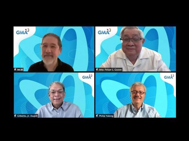 Johnny Manahan with GMA network executives