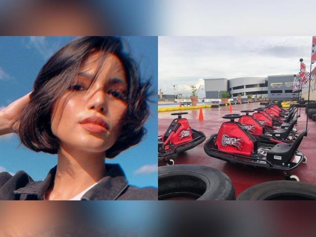 Patricia Tumulak tries drift karting