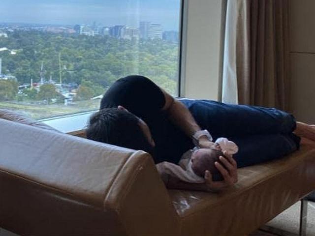 Erwann Heussaff playtime Baby Dahlia