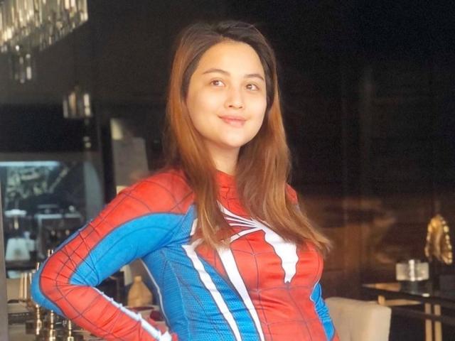 Dianne Medina wearing Rodjun Cruz clothes