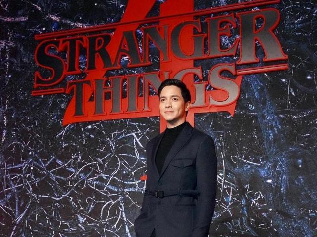 Alden Richards at the premiere of Stranger Things 4 in new york