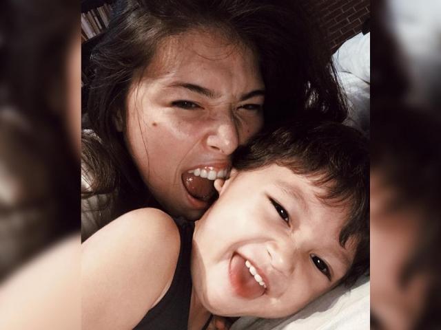Kylie Padilla playing with Baby Alas Joaquin Abrenica