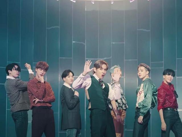BTS in their Dynamite music video