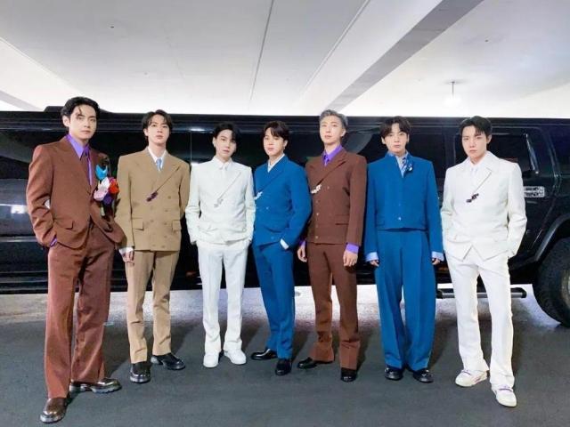 BTS at the Grammys in 2023