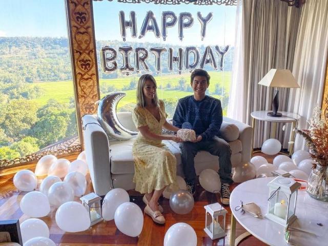 Aubrey Miles and son